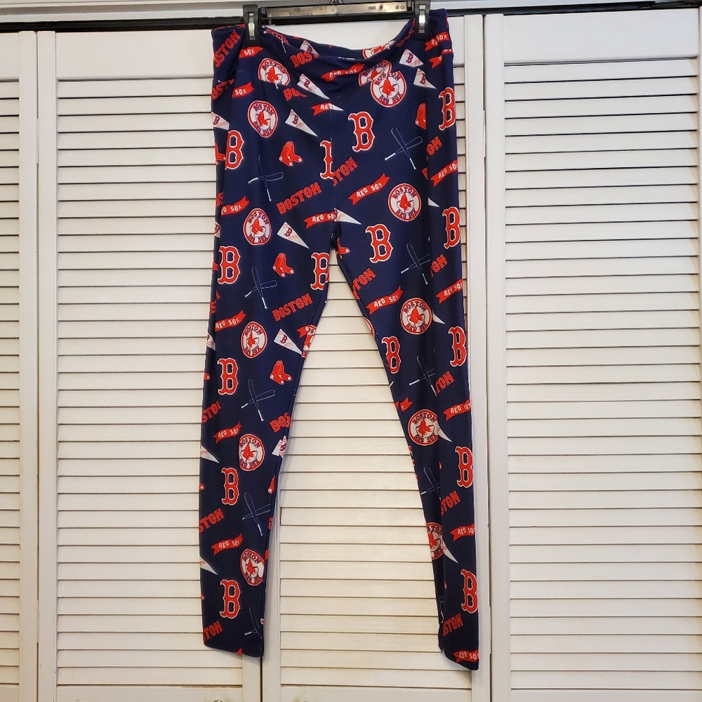 Ryleigh Jane Boston Red Sox Leggings, Size XTC (Extra Tall Curvy)